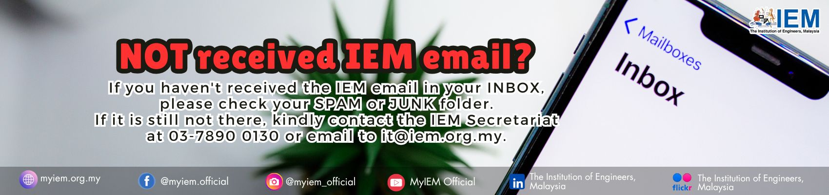 IEM NOT received email